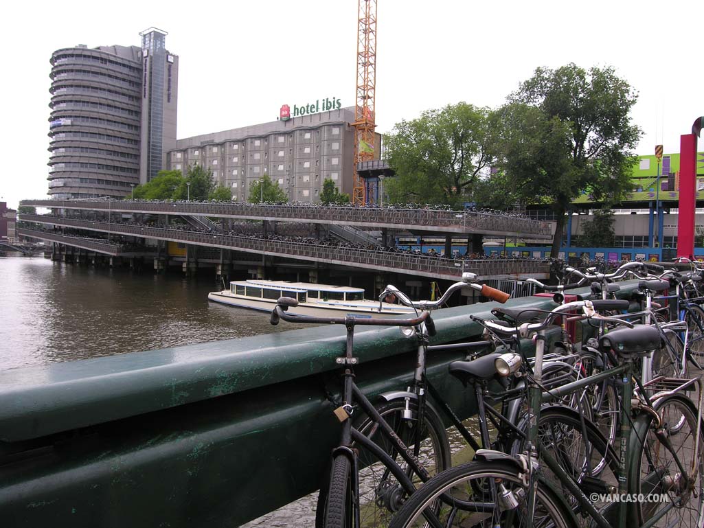 Bike parking garage in Amsterdam