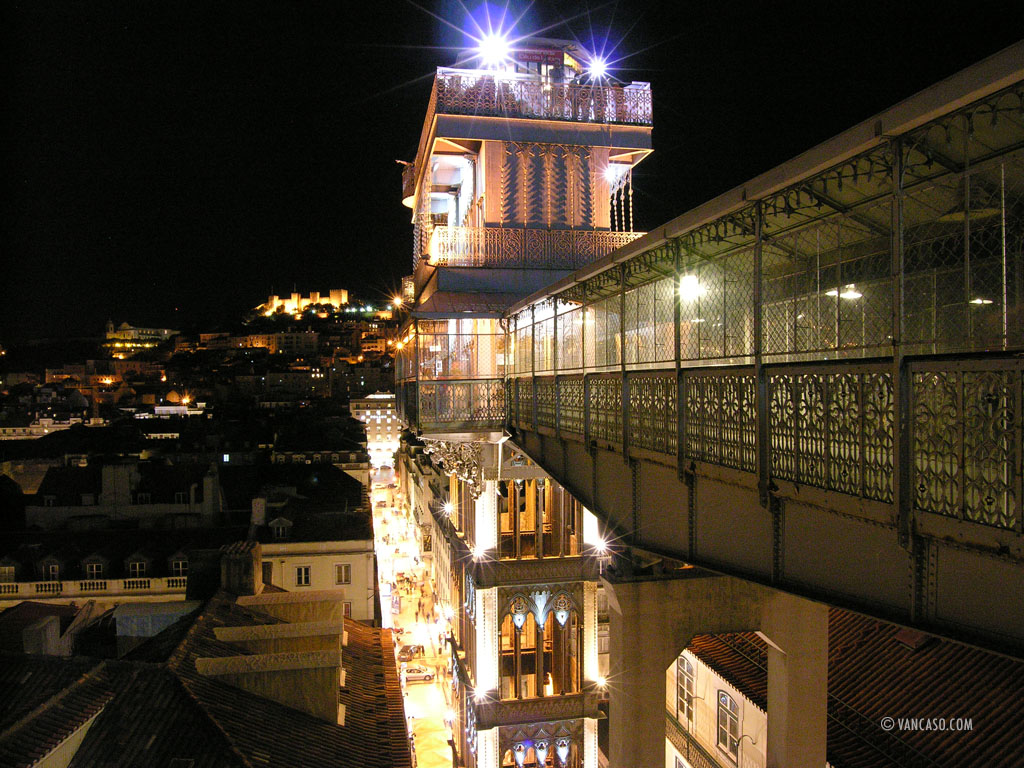 Santa Justa Lift in Lisbon, Portigal