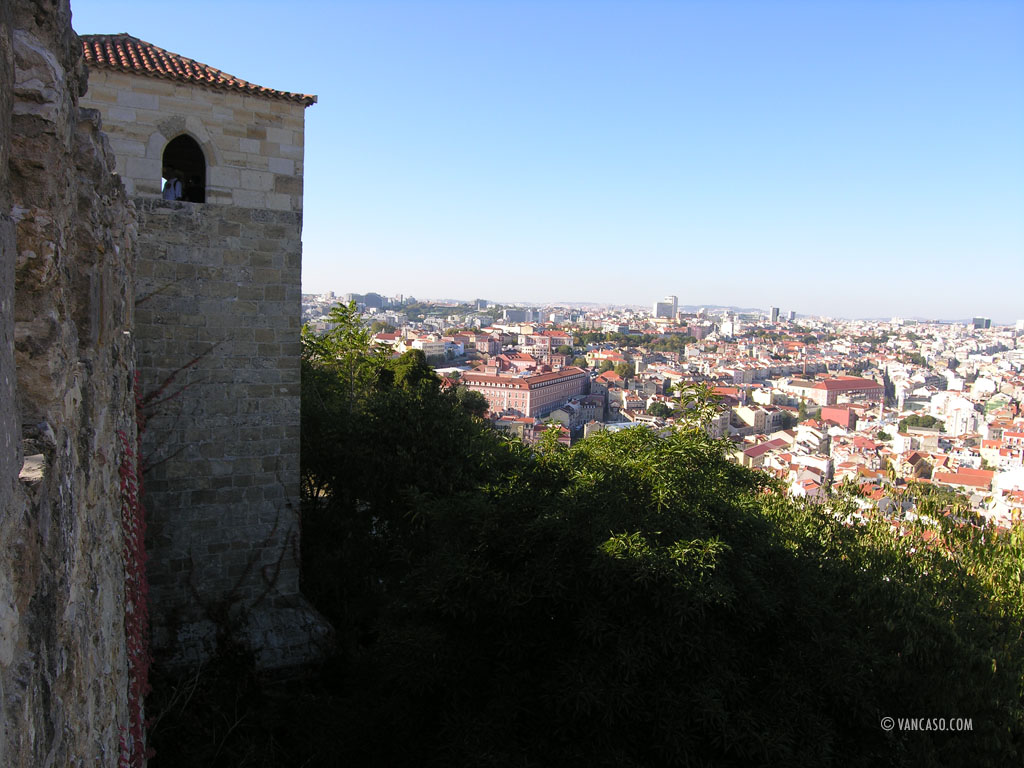 View of Lisbon from Castelo de S. Jorge in Portugal