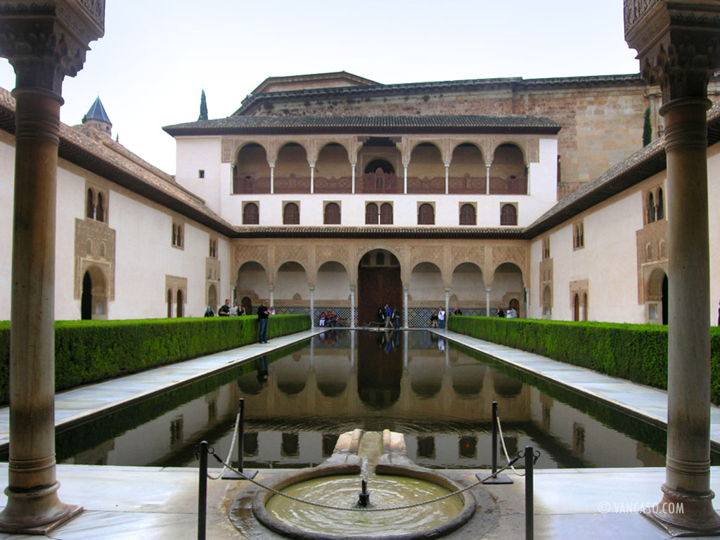 Courtyard at the Alhambra, photo by Vange