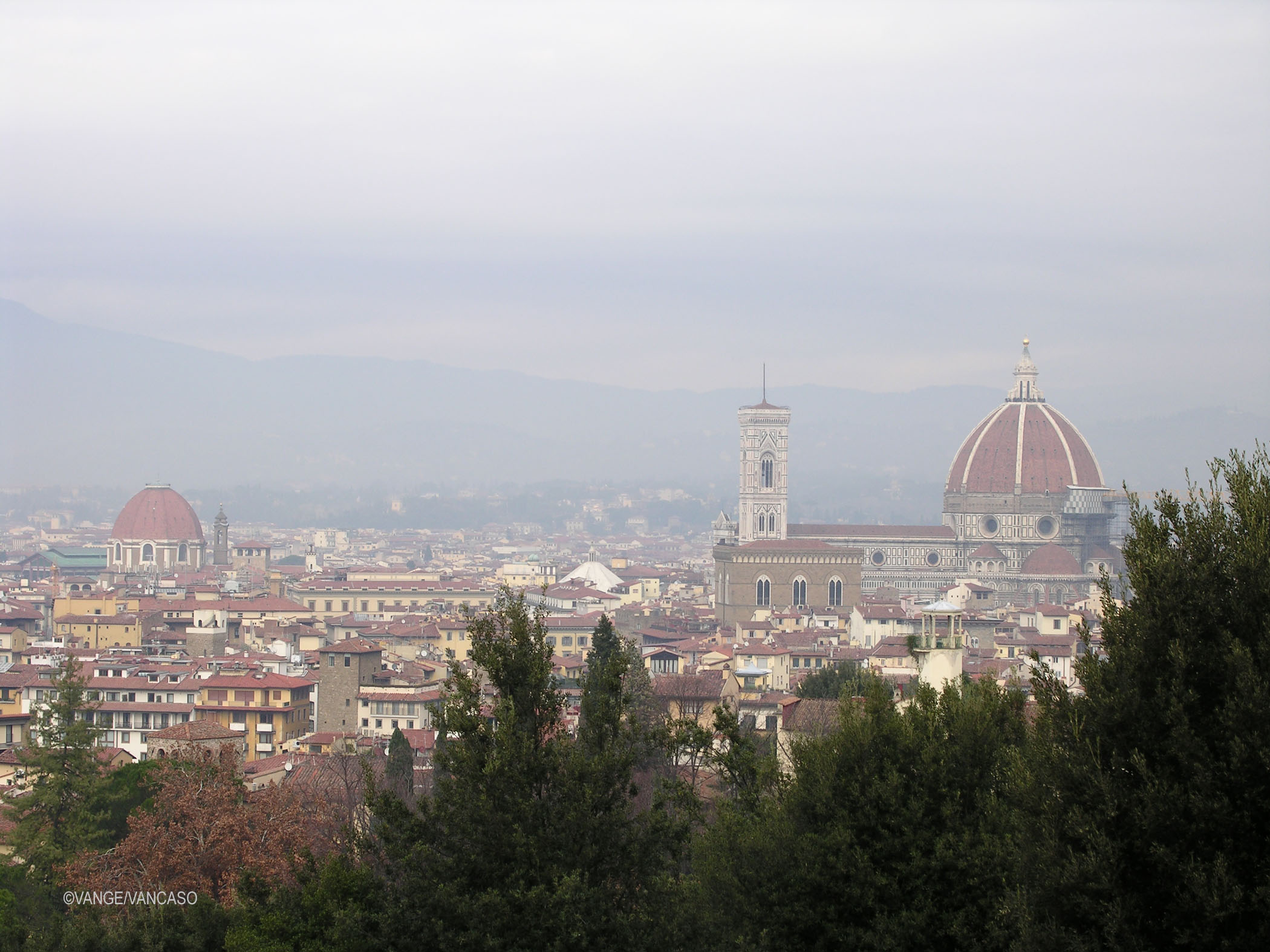 View of the Cathedral of Santa Maria del Fiore in Florence, Italy