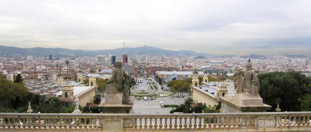 View of Barcelona from the National Art Museum of Catalunya