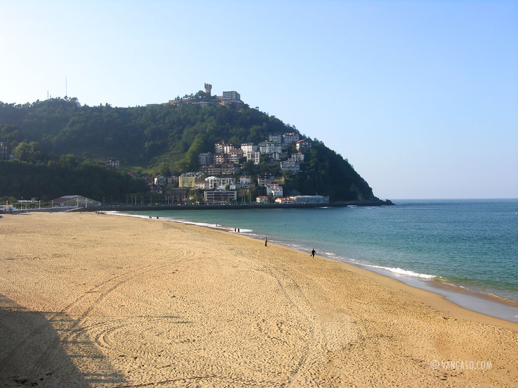 Ondarreta Beach in San Sebastian Spain