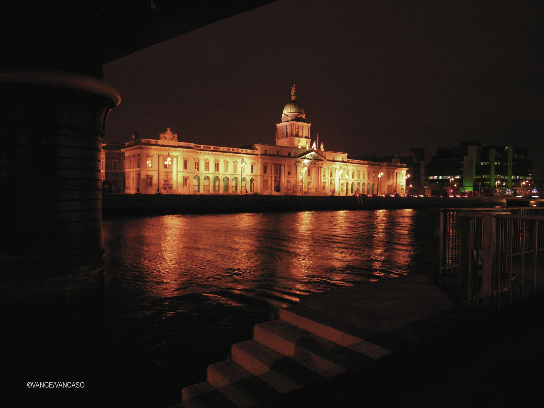The Custom House along the River Liffey in Dublin, Ireland