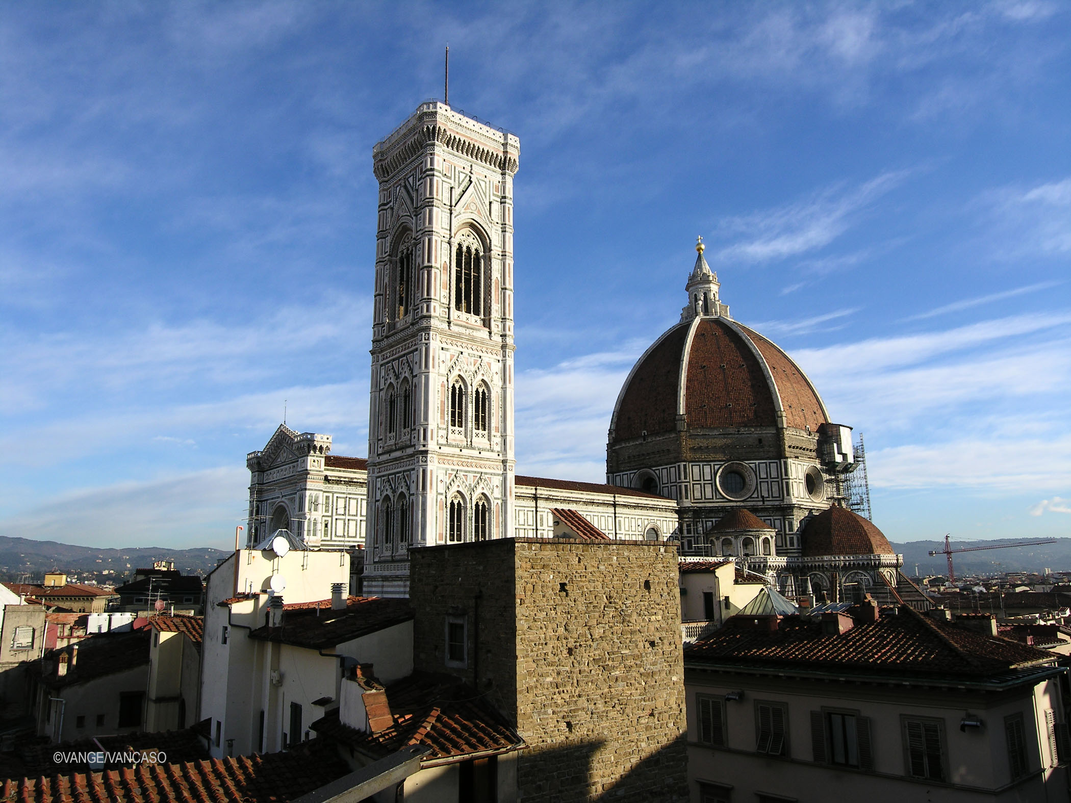 View of the Cathedral of Santa Maria del Fiore in Florence, Italy