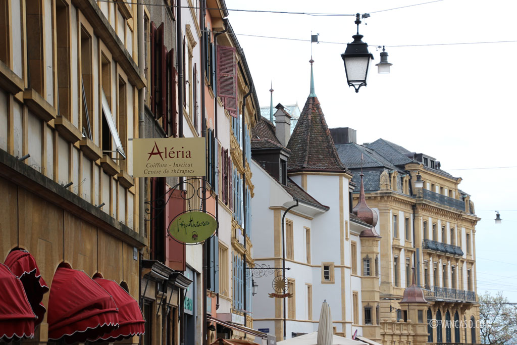 Storefronts at Neuchâtel Switzerland