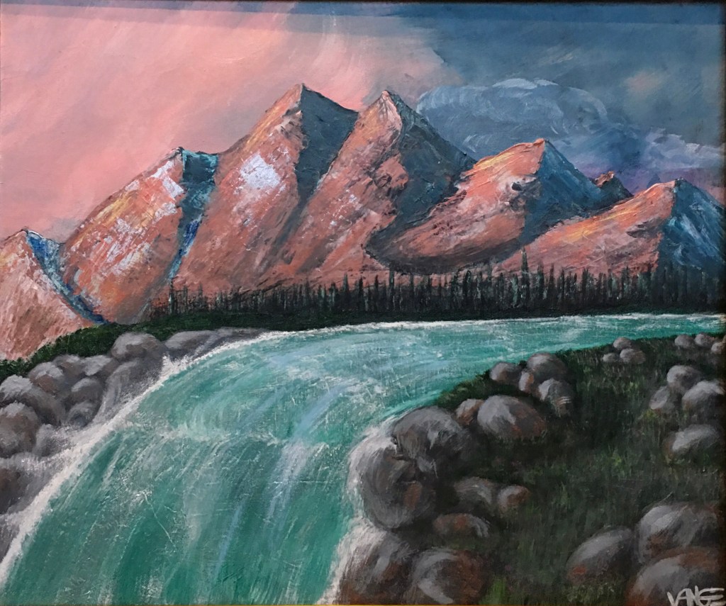 Over the Edge painting