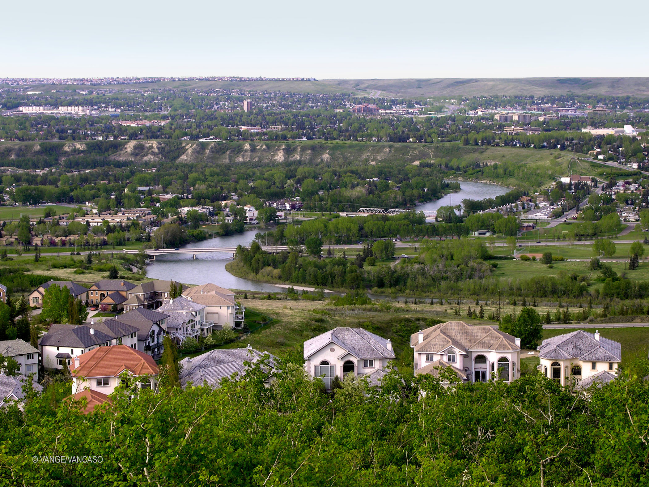 The Elbow River in Calgary, Alberta, Canada