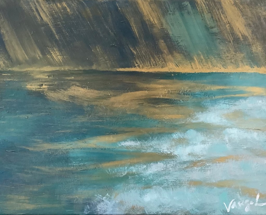 Streak of Gold Painting